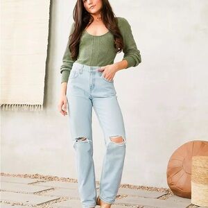 Levis low pro straight jeans